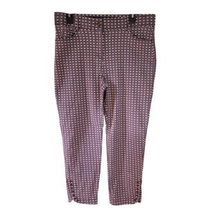 Verve Blue Blue Straight Leg Stretch Pants Stretch Waistband Pants Size 14